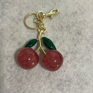 Pink Cherry Bag Charm